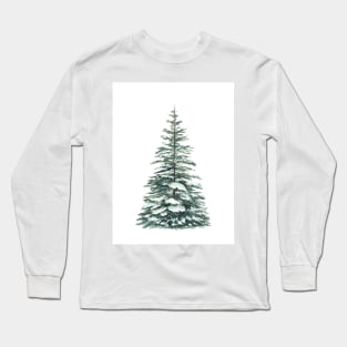 Winter tree painting Long Sleeve T-Shirt